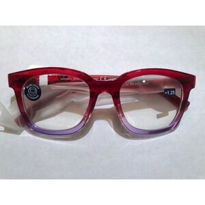 New Wine Purple Clear Horizon Peepers Blue Light Reading Glasses +1.25